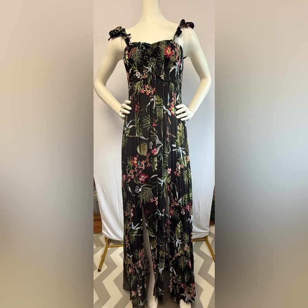 Raviya Black Floral Maxi Dress